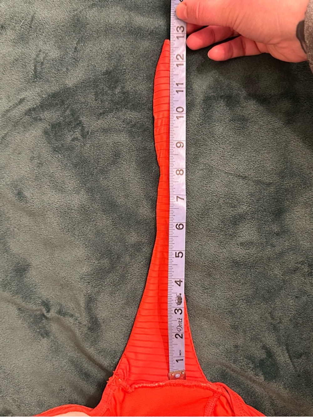 Vince Camuto Orange Ribbed One-Piece Swimsuit - Picture 13 of 15
